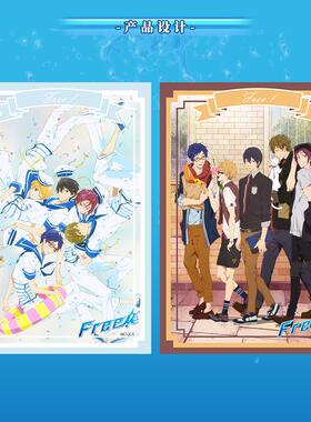 现货 官方正版授权free周边人物 叶月渚 橘真琴角色 布艺 挂画