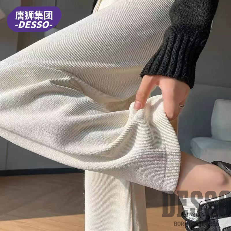 唐狮 DESSO 欧棉绒灯芯绒 女式阔腿裤 淘宝优惠券折后￥26.9包邮（￥79.9-53）5色可选