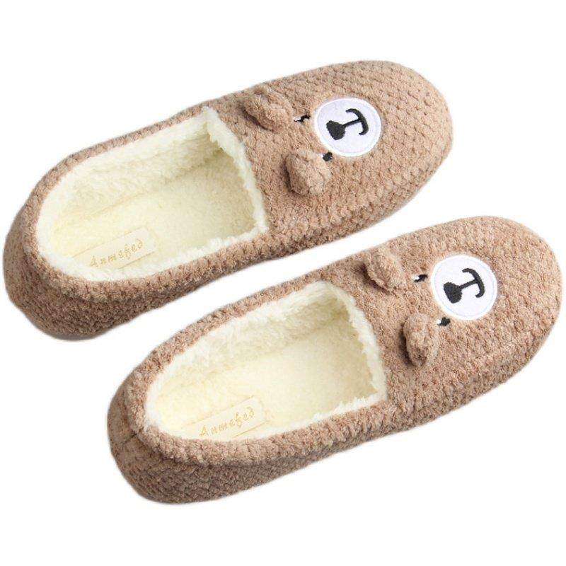 新款出口女士包跟棉拖鞋秋冬保暖居家用防滑刺绣毛绒月子豆豆棉鞋,淘宝优惠券,粉丝福利购,淘宝优惠卷