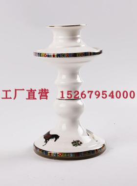 KTV陶瓷摆台用品爱马骑仕水果盘架子装饰纸巾盒烟缸欧式桌面摆件