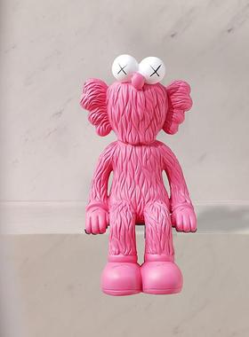 网红暴力熊摆件玄关客厅电视柜旁边落地装饰样板间芝麻街公仔地台