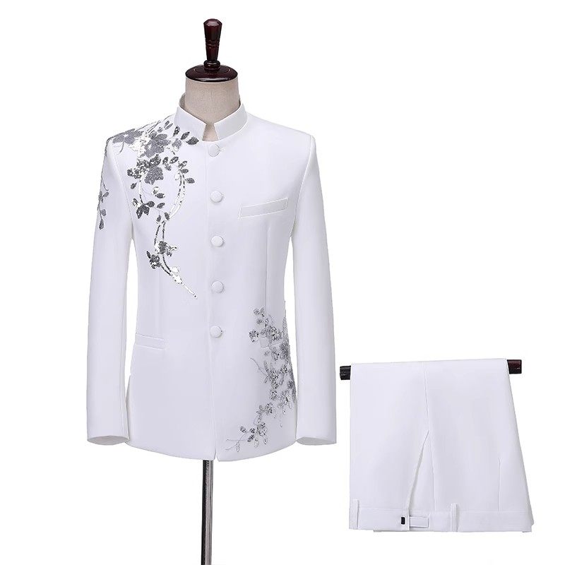 中山装中式主持人服装男成人套装歌手礼服合唱团中国风民族演出服,淘宝优惠券,粉丝福利购,淘宝优惠卷