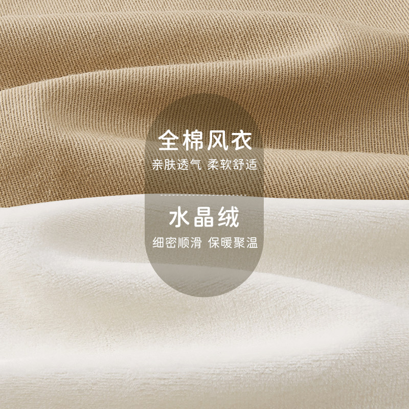 女童加绒外套英伦风秋冬女中大童中长款薄绒衣服冬装儿童洋气风衣,淘宝优惠券,粉丝福利购,淘宝优惠卷