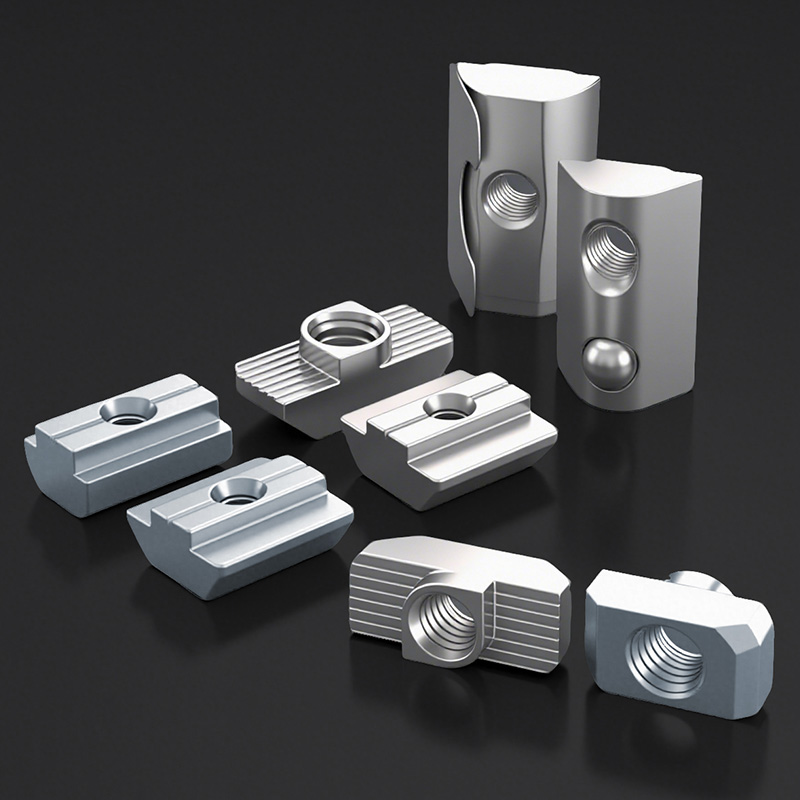 T型螺帽不锈钢20t型螺母大全滑块30欧标M6铝型材船型弹片配件国标 - 图3