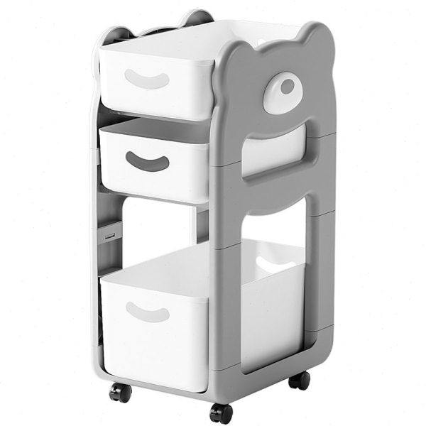 书包置物架可移动小推车桌下书本收纳架子家用多层书架桌面夹缝柜,淘宝优惠券,粉丝福利购,淘宝优惠卷