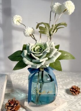 无火香薰家用室内持久卧室慵懒周末卫生间干花摆件小众装饰