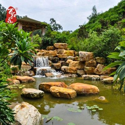 景观石厂家承接园林假山工程新中式风景石庭院假山黄蜡石鱼池围边,淘宝优惠券,粉丝福利购,淘宝优惠卷