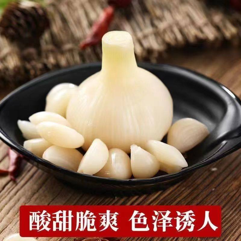 净重无水真空装腌制大蒜传统腌制正宗糖醋蒜头泡菜同味款糖蒜泡菜 - 图0