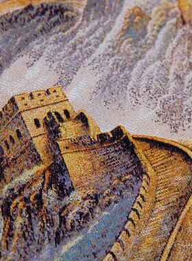 长城丝绸画框摆件中式古典商务礼品桌面装饰品中国特色礼品送老外