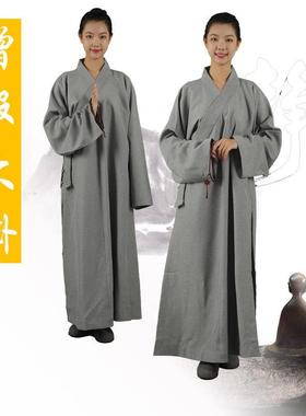 僧衣僧服出家人衣大褂长褂和尚尼姑禅修衣长衫短褂套装男女罗汉褂