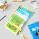 Light color hand-held file bag high-value book bag A4 transparent zipper information storage bag popular