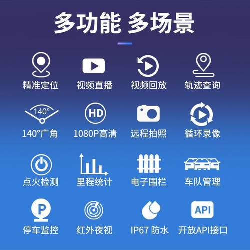 4G定位器车载远程实时监控摄像头北斗行车记录仪带gps轨迹 - 图0