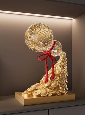 葫芦摆件开业大吉生意兴隆办公室客厅乔迁新居礼物招财工艺品