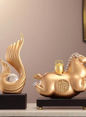 扬帆起航时来运转风生水起摆件客厅电视柜酒柜玄关高级装饰办公室