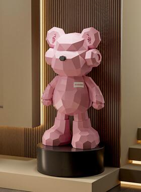 暴力熊沙发旁落地摆件大型网红家居电视柜旁落地存钱罐乔迁礼品