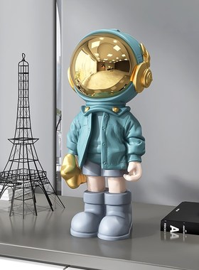 创意太空人客厅摆件玄关酒柜家居饰品办公室桌面装饰乔迁新居礼品