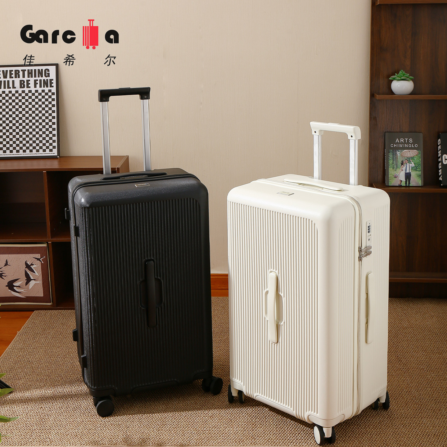 Jiaxier 2026 new summer suitcase large capacity student sports trolley case double rail explosion-proof suitcase