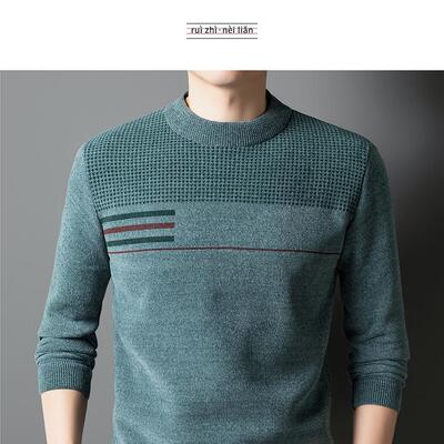 鸭宝宝男款羊毛衫半高领打底衫