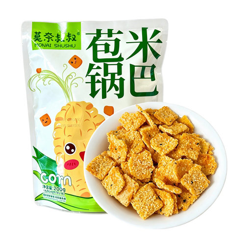 莫奈叔叔苞米锅巴玉米小米粗粮香辣锅巴办公室休闲解馋小零食 - 图3