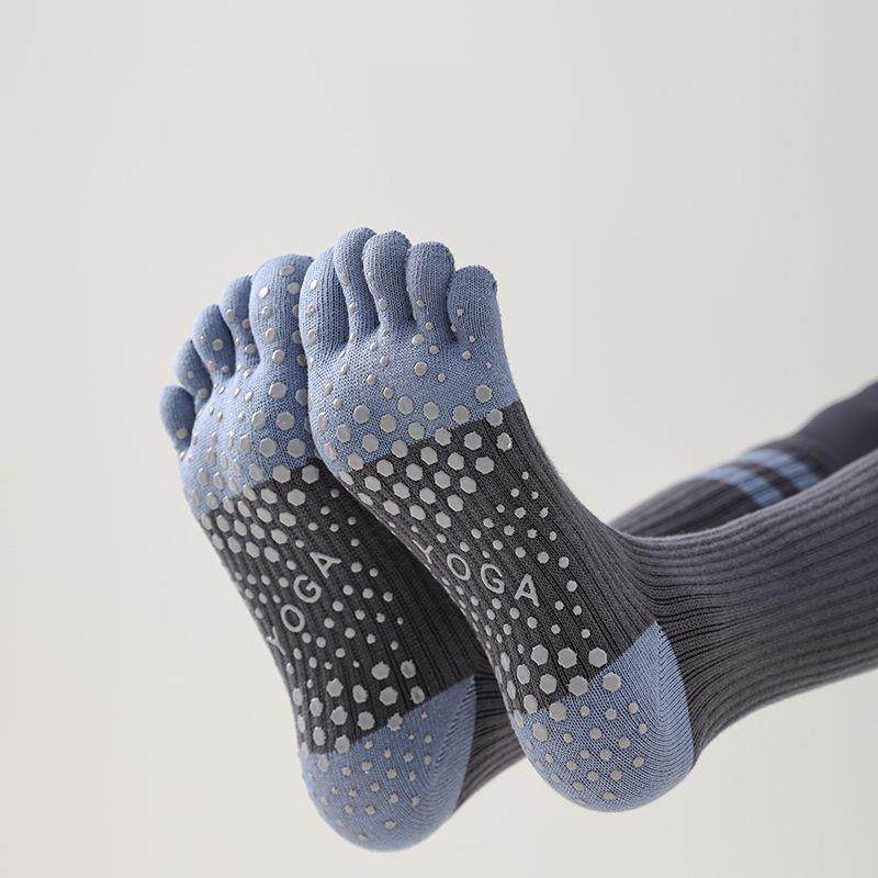 2025新款五指瑜伽袜子专业防滑中筒室内运动袜普拉提袜地板袜耐磨,淘宝优惠券,粉丝福利购,淘宝优惠卷