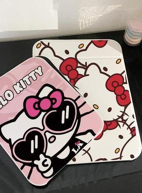 桌面化妆镜学生可爱卡通台式折叠