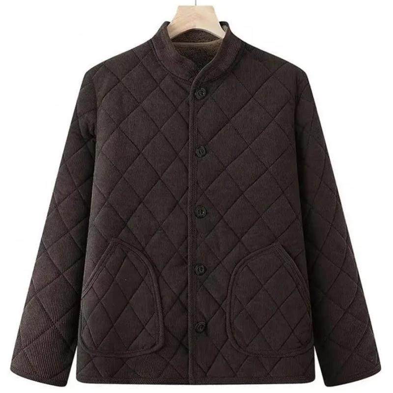 希遇STUDIO中老年上装冬常规款K内穿羊羔绒加绒加厚宽松型棉衣秋,淘宝优惠券,粉丝福利购,淘宝优惠卷