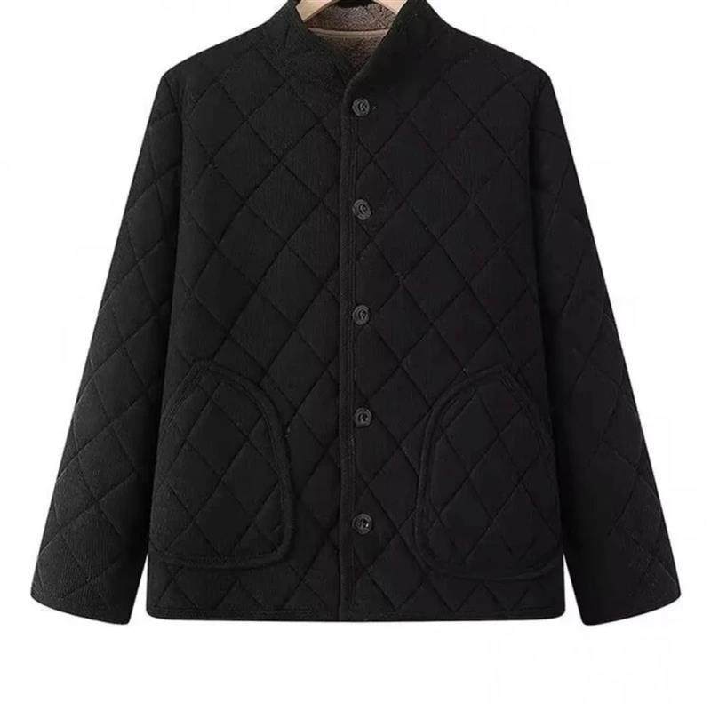 希遇STUDIO中老年上装冬常规款K内穿羊羔绒加绒加厚宽松型棉衣秋,淘宝优惠券,粉丝福利购,淘宝优惠卷