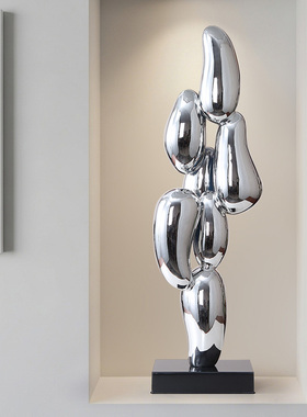 入户玄关摆件现代轻奢高级感细长高办公室客厅电视柜艺术家居装饰