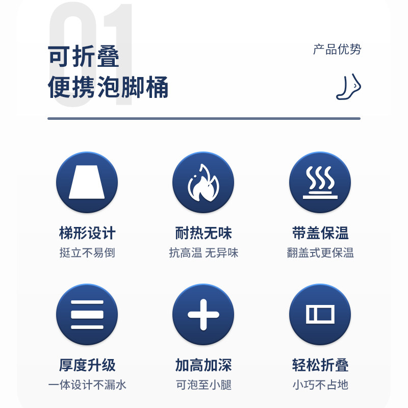 泡脚桶折叠加厚保温足浴桶高深过小腿家用便携式洗脚盆熏蒸泡脚袋,淘宝优惠券,粉丝福利购,淘宝优惠卷