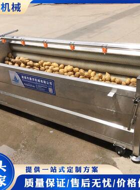 毛辊清洗机 304不锈钢土豆大姜红薯去皮机 海鲜材清洗设备