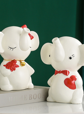 创意情侣现代玄关摆件新婚客厅家居装饰品结婚礼物送新人新婚礼品