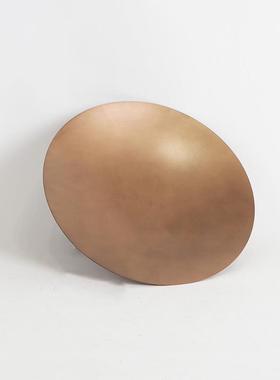 造新古中式仿铜盆DZPZ景花器苔藓花器件售楼处展摆厅中古果盘饰品