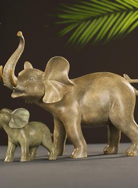 大件象创意工艺家居客厅品高关端摆电视柜酒柜XJU玄装饰品全铜母