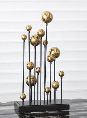 轻奢艺CAW术气饰球居雕塑群家品客厅书房桌面玄关装饰样板房酒店