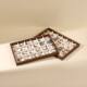 Beaded tray high-end retro jewelry ring large capacity necklace bracelet storage earring display earring bracelet products