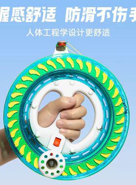 风筝轮盘静音手握轮风筝收线器成人儿童轴承风筝线轮大型档带锁