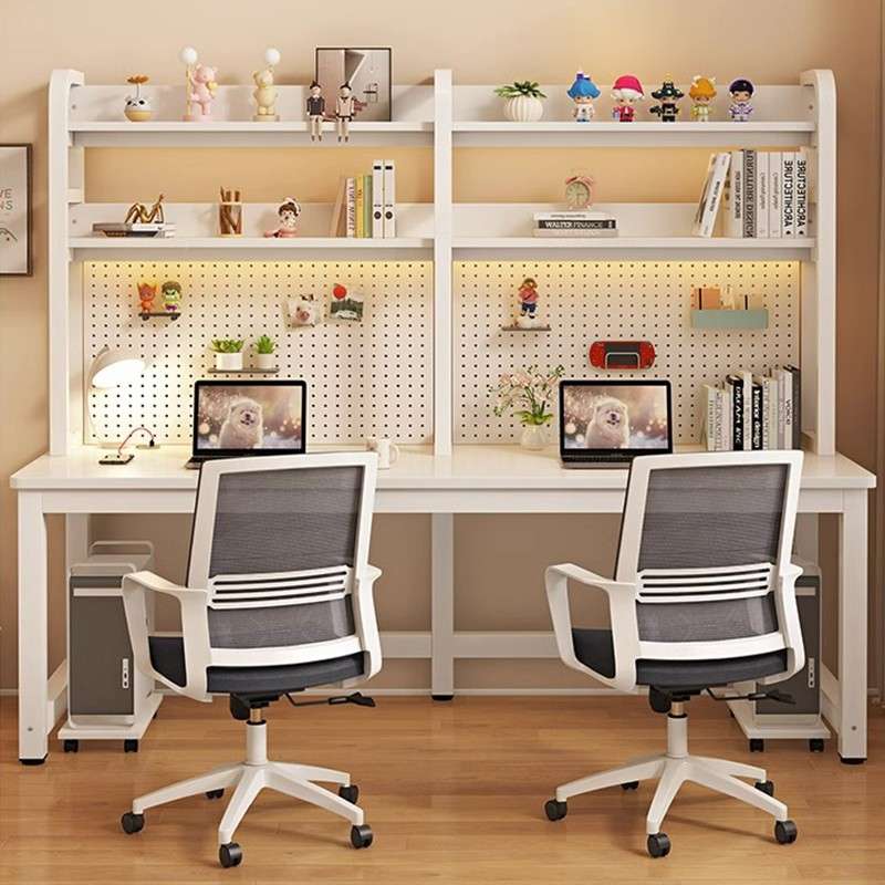 A9L hole board desk cpy7.22 bookshelf integrated table milk student home table oil wind network desktop computer desk
