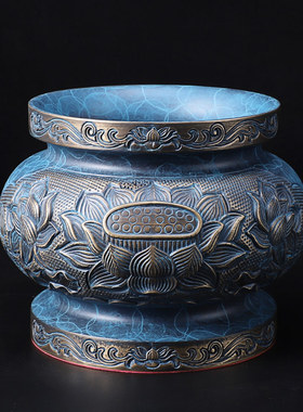 极速台湾纯铜佛具套装供佛用品家用全套供水杯Q香炉供佛灯供佛套