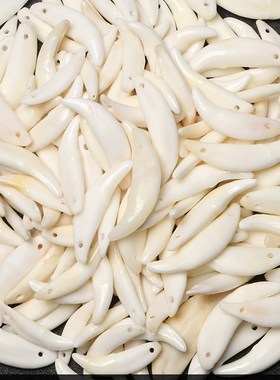 极速真狗c牙吊坠狼牙吊坠男士护身黑狗牙项链女狗牙齿护身符随身