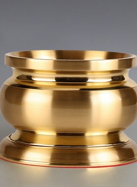 极速佛具套装纯铜供佛用品家x用全套敬供神佛前香炉供水杯财神灯