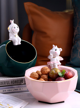 创意宇航员桌面收纳玄关进门钥匙摆件轻奢客厅家居装饰品开业礼物