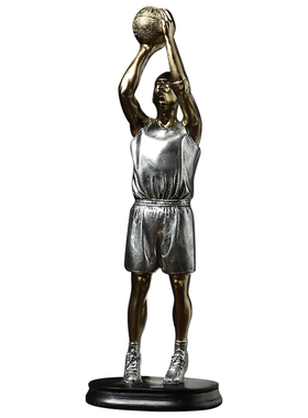 简约创意篮球运动雕塑人物摆件现代家居客厅酒柜电视柜装饰品摆设