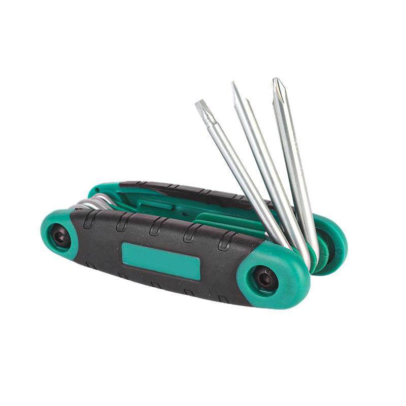 8件套便携折叠内六角平头梅花组合工具 六角螺丝刀折叠内六角扳手,淘宝优惠券,粉丝福利购,淘宝优惠卷