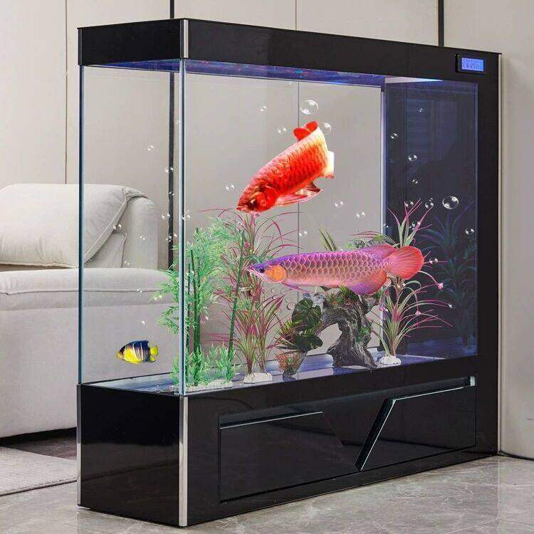 超白玻璃鱼缸客厅隔断屏风生态水族箱懒人免换水中大型落地自循环,淘宝优惠券,粉丝福利购,淘宝优惠卷