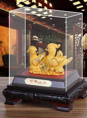 绒沙金结婚礼物百年好合送礼实用新婚婚庆礼品送朋友闺蜜工艺摆件