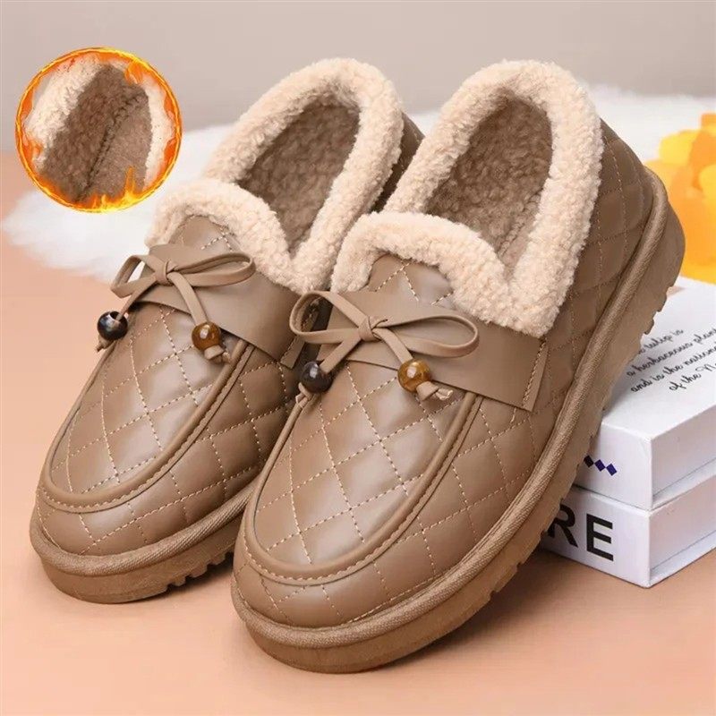 隐舒行远老北京棉鞋女防滑妈妈鞋一脚蹬毛毛鞋冬季加绒豆豆鞋防寒,淘宝优惠券,粉丝福利购,淘宝优惠卷