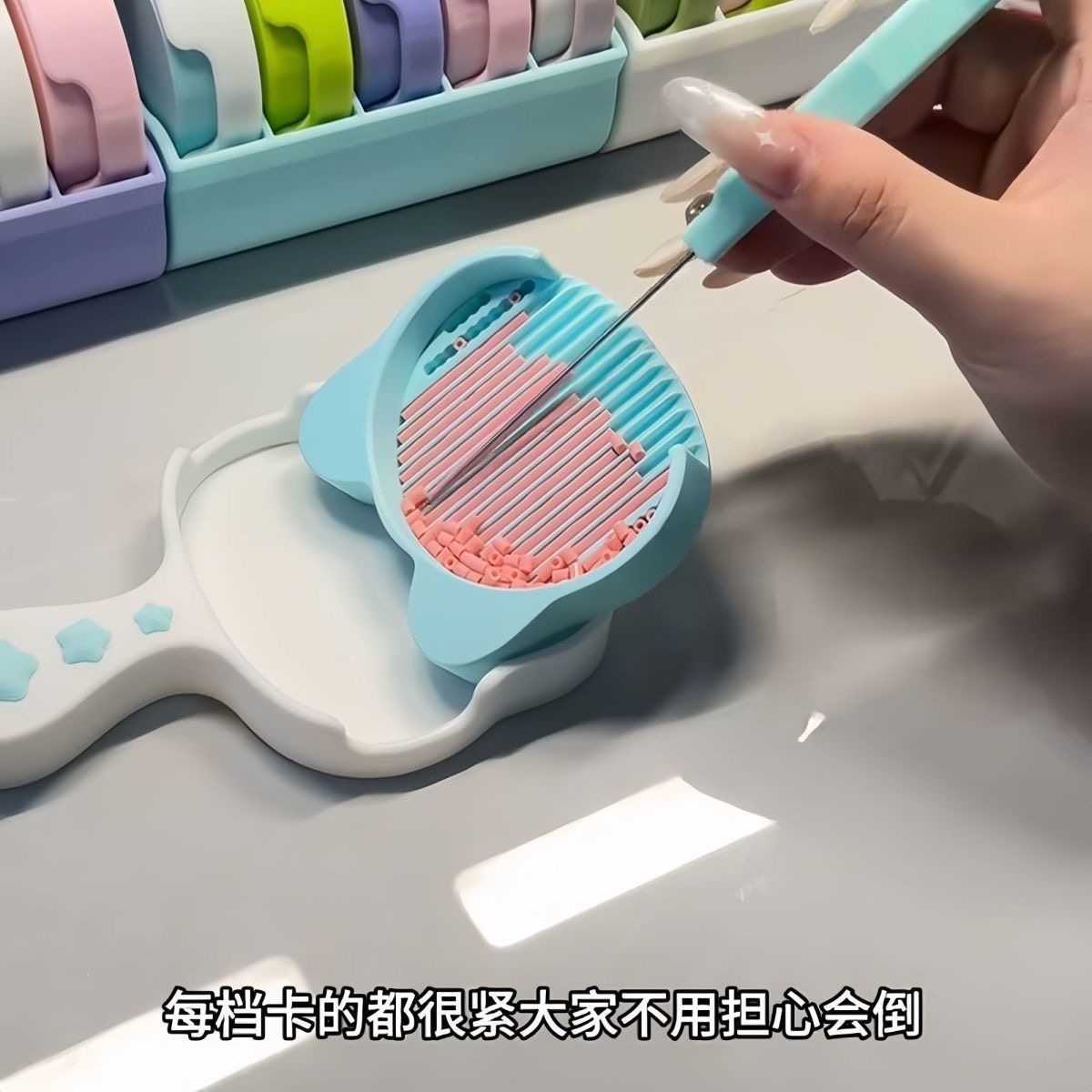 新款可爱喵喵铲豆铲拼豆多功能工具学生diy不卡豆丝滑豆铲收纳盒,淘宝优惠券,粉丝福利购,淘宝优惠卷