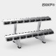 White Bear Run BXKP Dumbbell Rack Commercial Dumbbell Placement Rack Gym 10 Pairs 68 Vertical Double-layer Dumbbell Holder