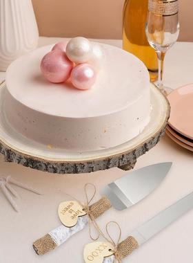 室内花架子实木木质花盆架婚礼蛋糕展示台奶酪板 底座摆件底托