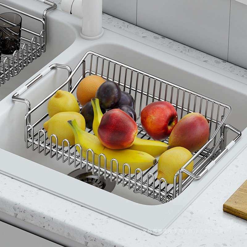 04不3锈沥水篮钢厨房可伸F9779MHT缩洗碗池水槽置物架碗碟纳沥水,淘宝优惠券,粉丝福利购,淘宝优惠卷